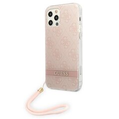 Чехол Guess GUOHCP12MH4STP для Apple iPhone 12 / 12 Pro, розовый цена и информация | Чехлы для телефонов | kaup24.ee