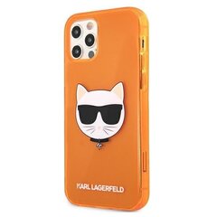 Karl Lagerfeld KLHCP12MCHTRO iPhone 12/12 Pro 6.1 &quot;orange / orange hardcase Glitter Choupette Fluo цена и информация | Чехлы для телефонов | kaup24.ee