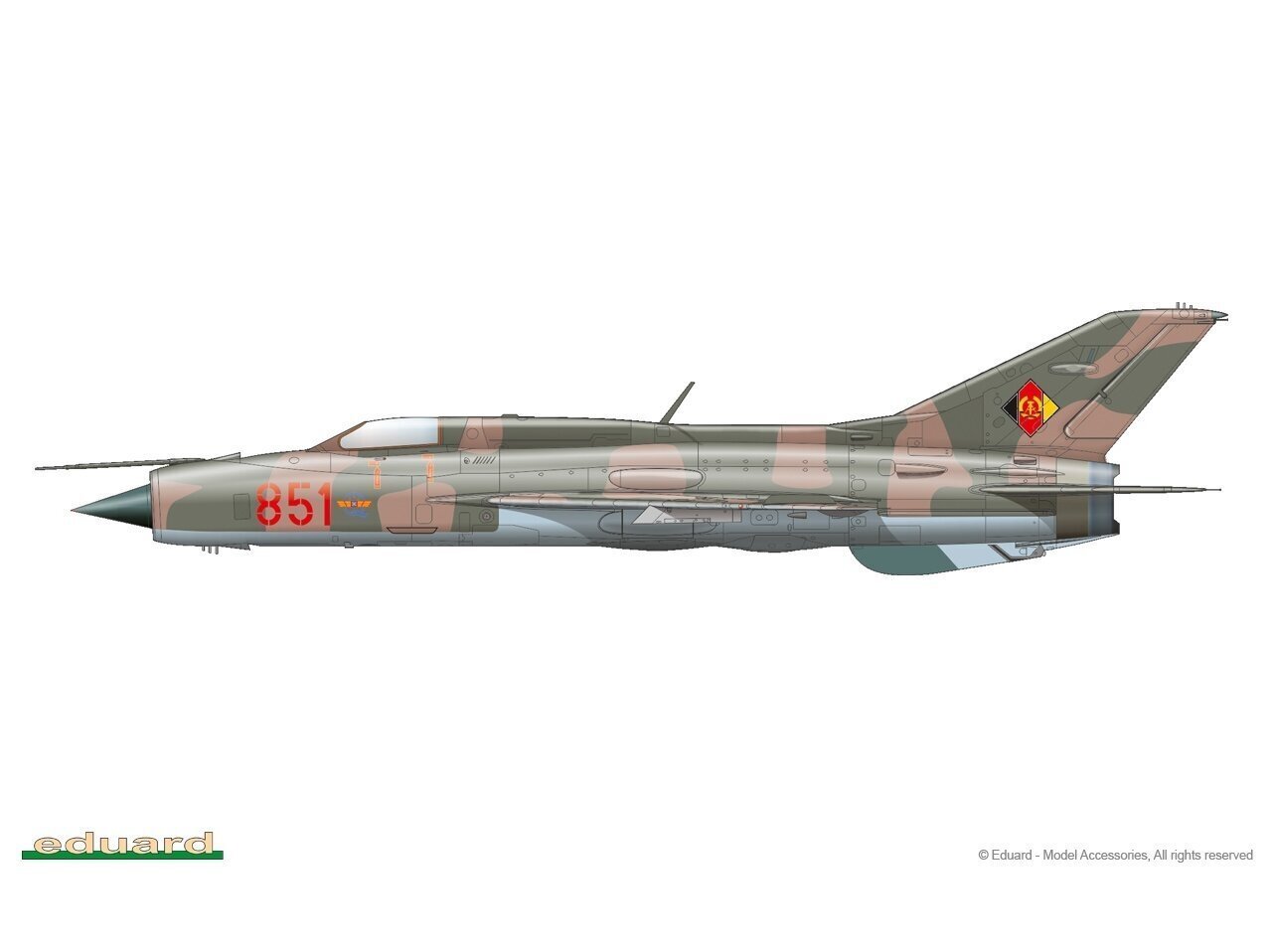 Eduard - MiG-21PF ProfiPack Edition, 1/48, 8236 hind ja info | Klotsid ja konstruktorid | kaup24.ee