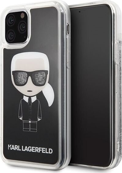 Karl Lagerfeld KLHCN65ICGBK, telefonile iPhone 11 Pro Max, must hind ja info | Telefoni kaaned, ümbrised | kaup24.ee