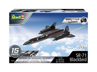 Сборная пластиковая модельRevell - SR-71 Blackbird (easy-click), 1/110, 03652 цена и информация | Конструкторы и кубики | kaup24.ee