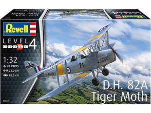 Сборная пластиковая модель Revell - D.H. 82A Tiger Moth, 1/32, 03827 цена и информация | Конструкторы и кубики | kaup24.ee