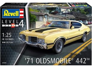 Сборная пластиковая модель Revell - ‘71 Oldsmobile 442 Coupé, 1/25, 07695 цена и информация | Конструкторы и кубики | kaup24.ee