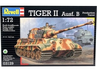 Сборная пластиковая модель Revell - Tiger II Ausf. B Production Turret, 1/72, 03129 цена и информация | Конструкторы и кубики | kaup24.ee