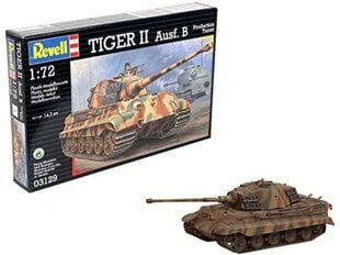 Сборная пластиковая модель Revell - Tiger II Ausf. B Production Turret, 1/72, 03129 цена и информация | Конструкторы и кубики | kaup24.ee