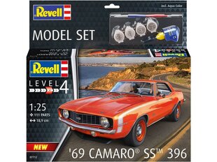 Сборная пластиковая модель Revell - '69 Camaro SS 396 подарочный набор, 1/25, 67712 цена и информация | Конструкторы и кубики | kaup24.ee