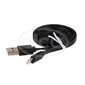 Kaabel ALCA Micro USB 2.0 must цена и информация | Mobiiltelefonide kaablid | kaup24.ee