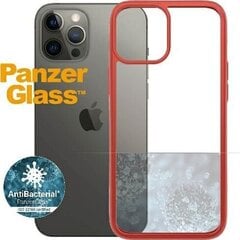 Telefoniümbris PanzerGlass ClearCase iPhone 12 Pro Max-le, punane цена и информация | Чехлы для телефонов | kaup24.ee