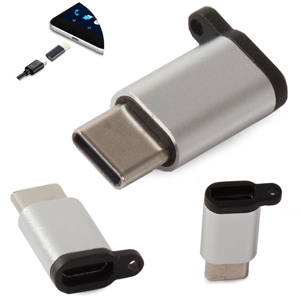 Adapteri üleminek Micro USB-lt USB C 3.1-le цена и информация | USB jagajad, adapterid | kaup24.ee