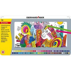 Eberhard Faberi värvipliiatsite komplekt metallist korpuses (72tk) hind ja info | Kunstitarbed, voolimise tarvikud | kaup24.ee