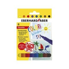 Eberhard Faber Laste aknale markerite komplekt (8tk) hind ja info | Kunstitarbed, voolimise tarvikud | kaup24.ee
