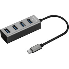 USB-концентратор YENKEE YHB C430, USB A - 4x USB 3.0, 5 Гбит/с, 0,1 м цена и информация | Адаптеры и USB-hub | kaup24.ee