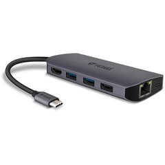 USB-jaotur 8in1 YENKEE, 3.2 (Gen 1) USB C - 1xUSB C, 100W / 1xHDMI 4k@30Hz / 1xUSB-A 2.0/ 1xUSB-A 3.0/Port RJ-45 (Ethernet), 1000 Mbps/ SD / Micro SD цена и информация | Адаптеры и USB-hub | kaup24.ee