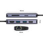 USB-jaotur 8in1 YENKEE, 3.2 (Gen 1) USB C - 1xUSB C, 100W / 1xHDMI 4k@30Hz / 1xUSB-A 2.0/ 1xUSB-A 3.0/Port RJ-45 (Ethernet), 1000 Mbps/ SD / Micro SD hind ja info | USB jagajad, adapterid | kaup24.ee