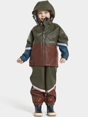 Didriksons дождевик для детей WATERMAN, темно-зеленый цена и информация | Непромокаемая одежда для детей | kaup24.ee
