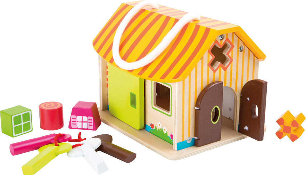 Puidust sorteerija"Maja", Small Foot hind ja info | Imikute mänguasjad | kaup24.ee