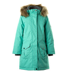 Зимняя парка Huppa для девочек Mona 2, мятная цена и информация | Зимняя одежда для детей | kaup24.ee