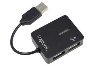 LogiLink 4 USB HUB цена и информация | Адаптеры и USB-hub | kaup24.ee