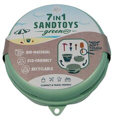 Набор песочных игрушек Schildkrot 7 в 1, зеленый цена и информация | Игрушки для песка, воды, пляжа | kaup24.ee