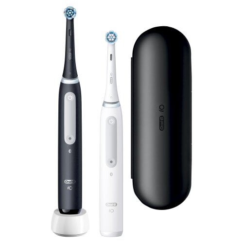 Oral-B iO4 Series Duo Pack Matt Black/Quite White hind ja info | Elektrilised hambaharjad | kaup24.ee