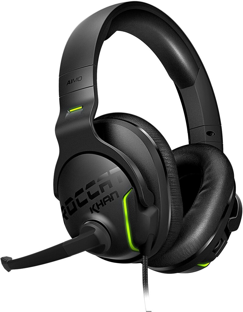 Roccat kõrvaklapid mikrofoniga Khan Aimo, must (ROC-14-800) hind ja info | Kõrvaklapid | kaup24.ee