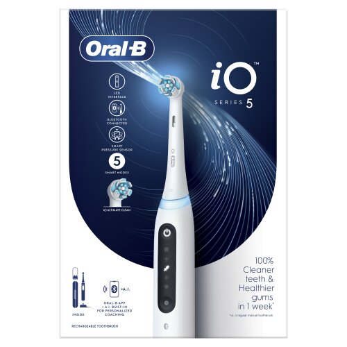 Oral-B iO5 Series Quite White цена и информация | Elektrilised hambaharjad | kaup24.ee
