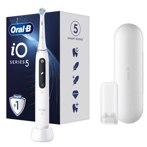 Oral-B iO5 Series Quite White цена и информация | Elektrilised hambaharjad | kaup24.ee