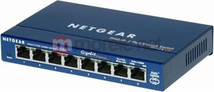 Netgear ProSafe Plus GS108 (8 x Gigabit Ethernet/Fast Ethernet/Ethernet, Desktop, Auto-sensing per port) цена и информация | Маршрутизаторы (роутеры) | kaup24.ee