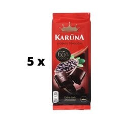 Šokolaad Karuna, 65% kakaod, 80 g x 5 tk hind ja info | Maiustused | kaup24.ee