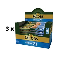 Растворимый кофейный напиток JACOBS 2 в 1, коробка, 20 х 14 г х 3 упаковки цена и информация | Кофе, какао | kaup24.ee