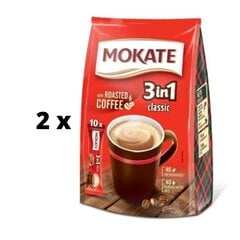 Kohvijook Mokate 3 in 1 Classic, kotis 10 x 17 g x 2 tk hind ja info | Kohv, kakao | kaup24.ee