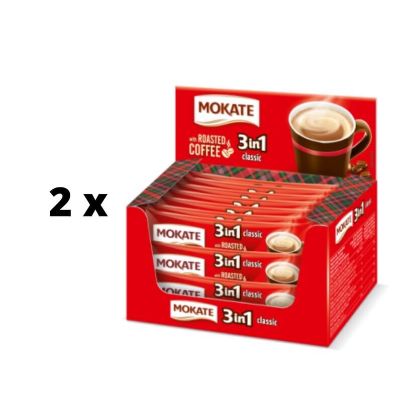 Kohvijook Mokate 3 in 1 Classic, karbis, 24 x 17 g x 2 tk цена и информация | Kohv, kakao | kaup24.ee