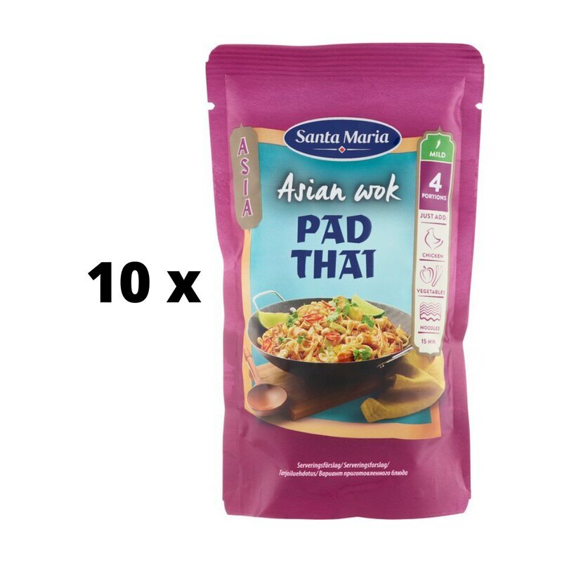 Wok kaste Pad Thai Sanata Maria, 150 g x 10 tk цена и информация | Kastmed | kaup24.ee