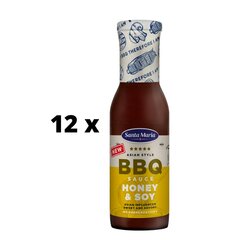 BBQ kaste Santa Maria, mee ja sojaga, 350 g x 12 tk цена и информация | Соусы | kaup24.ee