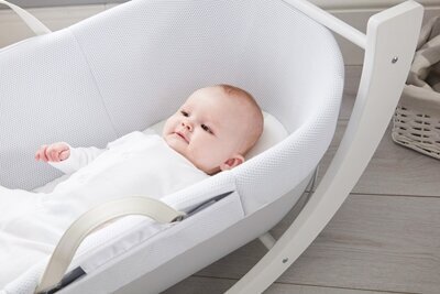 Beebivoodi koos alusega Shnuggle Moses Basket, Dreami White hind ja info | Beebivoodid | kaup24.ee