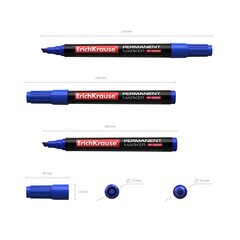 Püsimarker P-300, ErichKrause, paksus 0,5-4,6 mm, sinine цена и информация | Смягчает воду и защищает Вашу посудомоечную машину от извести. | kaup24.ee