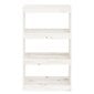 vidaXL raamaturiiul/ruumijagaja valge 60 x 30 x 103,5 cm täismännipuit hind ja info | Riiulid | kaup24.ee