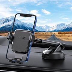 Ugreen gravity phone holder for dashboard cockpit black (LP200 60990B) цена и информация | Держатели для телефонов | kaup24.ee