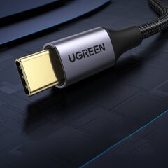 Ugreen US187 USB3.0 A/M to USB-C/M 1M Cable with Dark Gray Aluminum Sheath Black цена и информация | Кабели для телефонов | kaup24.ee