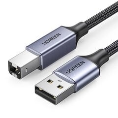 Ugreen uSB Type B Printer Cable (Male) - USB 2.0 (Male) 480 Mbps 5m Black (US369 90560) цена и информация | Кабели для телефонов | kaup24.ee