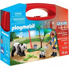 Playmobil 70105 - Panda Caretaker Carry Case цена и информация | Конструкторы и кубики | kaup24.ee