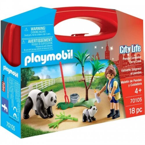 Playmobil 70105 - Panda Caretaker Carry Case цена и информация | Klotsid ja konstruktorid | kaup24.ee