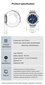 Pacific 17 Steel Silver + White цена и информация | Nutikellad (smartwatch) | kaup24.ee