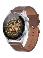 Rubicon RNCE78 Silver/Brown Leather + Black hind ja info | Nutikellad (smartwatch) | kaup24.ee