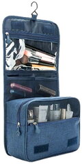 Rippuv reisikosmeetikakott E1, sinine цена и информация | Рюкзаки и сумки | kaup24.ee