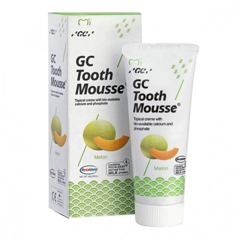 Taastav fluoriidivaba remineraliseeriv hambapasta GC Tooth Mousse, Melon, 35 ml цена и информация | Suuhügieen | kaup24.ee