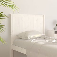 vidaXL voodipeats, valge, 105,5x4x100 cm, männipuit hind ja info | Voodid | kaup24.ee