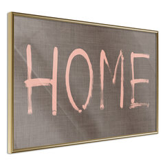 Poster Simply Home, kuldne raam цена и информация | Картины, живопись | kaup24.ee
