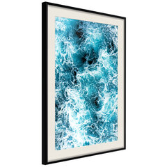 Poster Sea Foam, must raam koos paspartuuga hind ja info | Seinapildid | kaup24.ee