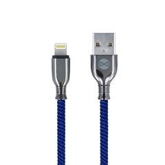 Кабель Forever Tornado USB - Lightning, 1.0 м, 3А, темно-синий цена и информация | Borofone 43757-uniw | kaup24.ee